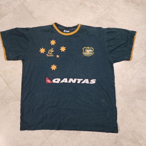 VTG IRB Australia Wallabies Rugby World Cup Mens M Medium? Jersey T Shirt - Picture 3 of 10